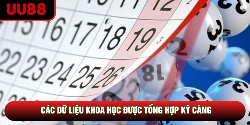 Các dữ liệu khoa học được tổng hợp kỹ càng Các dữ liệu khoa học được tổng hợp kỹ càng